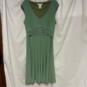 Green cocktail dress